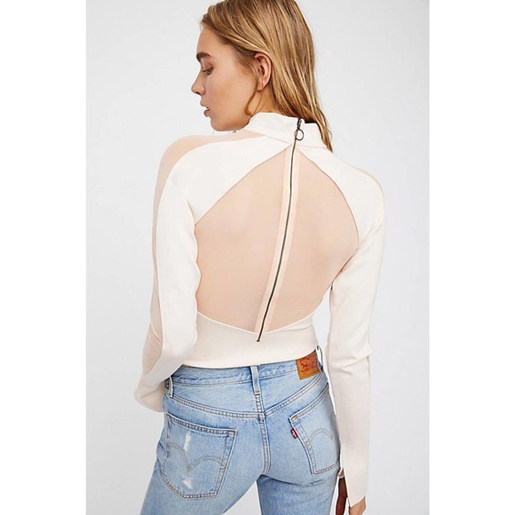 NWOT FREE PEOPLE MONARCH TOP, sz L - Picture 4 of 7